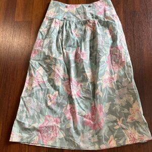 Laura Ashley vintage 80s skirt floral size 6
